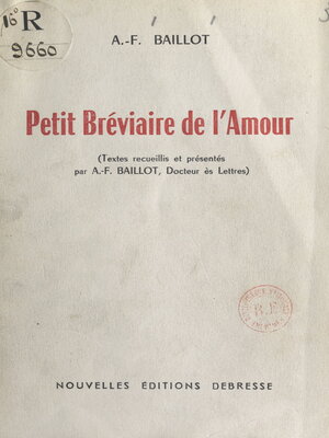 cover image of Petit bréviaire de l'amour